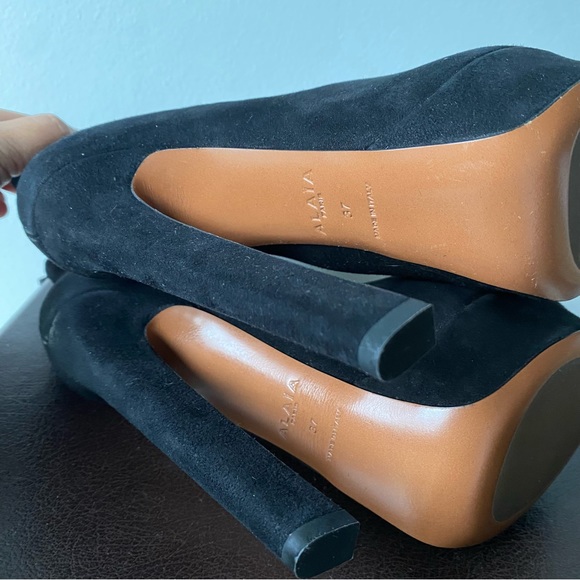 Alaia Suede Platform Boots Size 37 BNIB - Picture 7 of 15